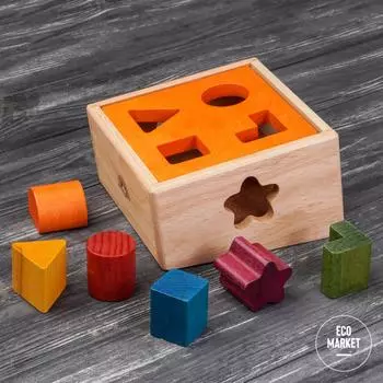 Логическая игрушка-сортер Фигуры (Цвета от природы)