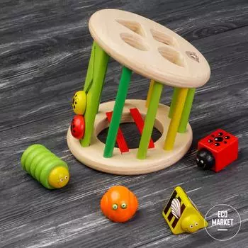 Логическая игрушка-сортер Жучки