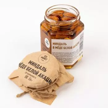 Миндаль в меде белой акации Ecomarket.ru - 220 г