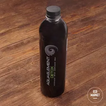 Минеральная чёрная вода AQUAELEMENT DETOX ~ 600 мл