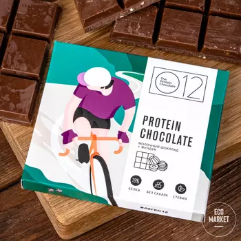 Молочный шоколад с фундуком и стевией, О12 ~ 50 г