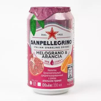 Напиток S. Pellegrino Гранат Апельсин газированный - 330 мл