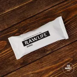 Орехово-фруктовый батончик Кокос, R.A.W. LIFE ~ 45 г