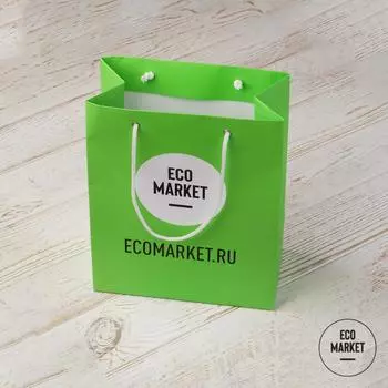 Подарочный пакет Ecomarket.ru ~ 200х250х100 мм.