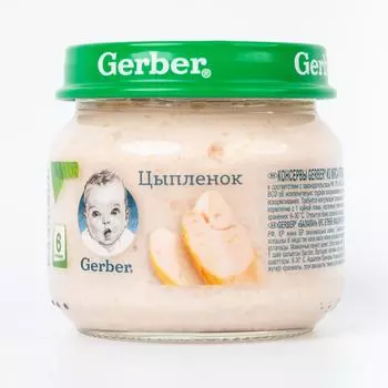 Пюре Цыпленок , Gerber ~ 80 г