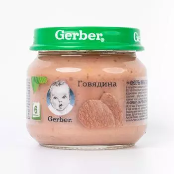 Пюре Говядина , Gerber ~ 80 г