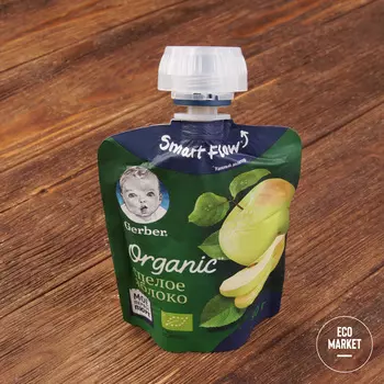 Пюре Спелое яблоко с 4 месяцев, Gerber ~ 90 г