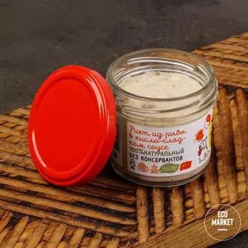 Риет из рыбы в кисло-сладком соусе ~ 100 г