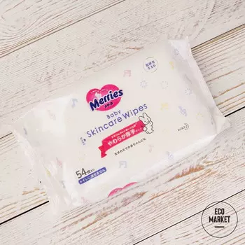 Салфетки влажные детские Merries Запасной блок ~ 54 шт.