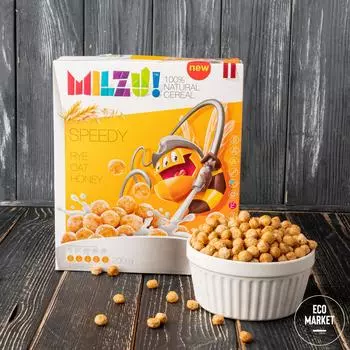 Шарики из ржаной и овсяной муки с мёдом, MILZU ~ 200 г