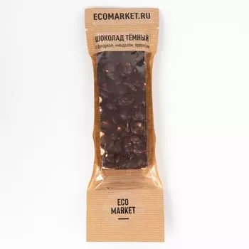 Шоколад Ecomarket.ru темный из смеси цельных орехов - 70 г
