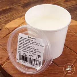 Сметана фермерская 20-25% ~ 200 г.