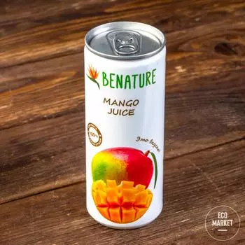 Сок "Манго" 100% Benature - 250 мл
