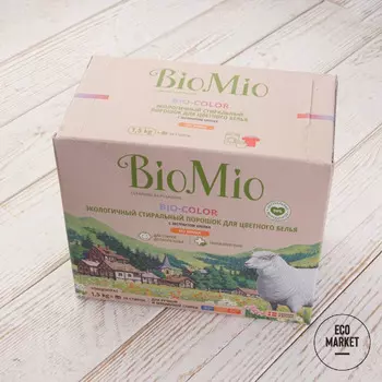Стиральный порошок для цветного белья, Bio Mio - 1,5 кг