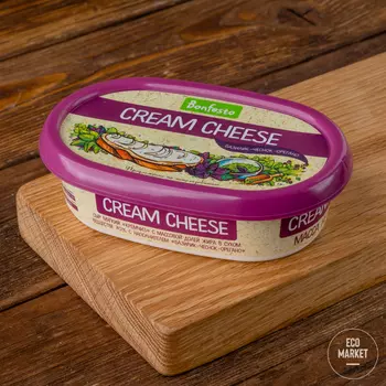 Сыр мягкий Кремчиз базилик-чеснок-орегано 70% - 170 г