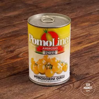 Томаты целые желтые в собственном соку - 400 г