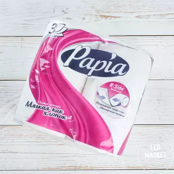 Туалетная бумага Papia ~ 4 шт.