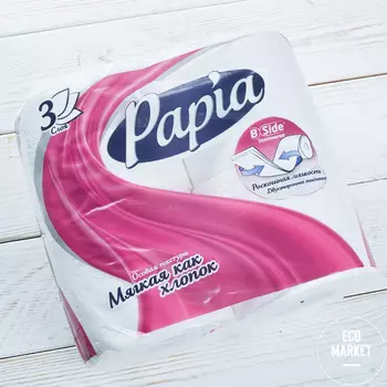 Туалетная бумага Papia Deluxe ~ 4 шт.