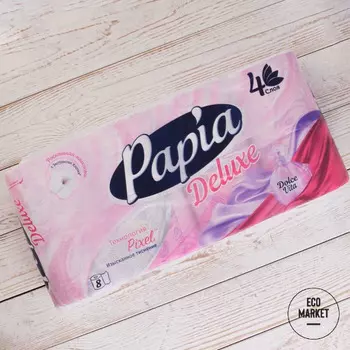 Туалетная бумага Papia Deluxe с ароматом Dolce Vita ~ 8 шт.