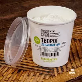 Творог домашний 18% Ecomarket.ru - 400 г