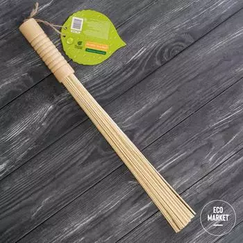 Веник массажный, бамбуковый малый Банные штучки