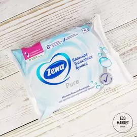 Влажная туалетная бумага Zewa Pure ~ 42 шт.