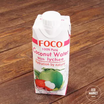Кокосовая вода FOCO с личи - 330 мл