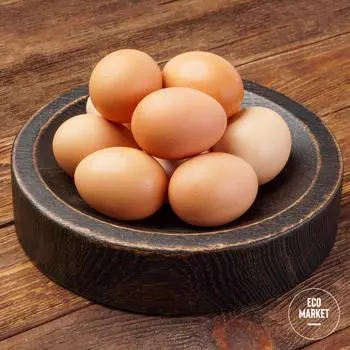 Яйцо куриное органическое Эко-Ферма Рябинки ~ 10 шт.
