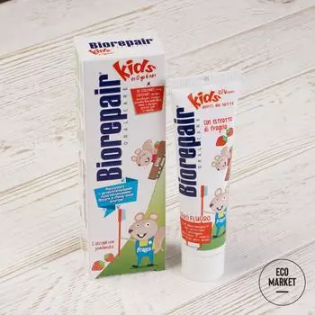 --Зубная паста детская с экстрактом земляники Biorepair - 50 мл