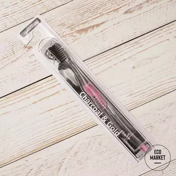 Зубная щетка угольная с ионами золота, Oats