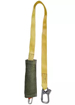 Строп аАрег-Кс Огонь (регулируемый, с амортизатором, с соед.карабином, арамидная лента)