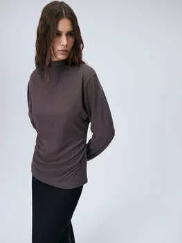 Асимметричная блуза с длинным рукавом XL(50)