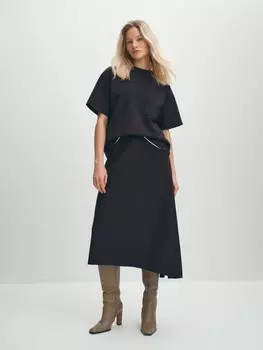 Асимметричная юбка миди ELIS