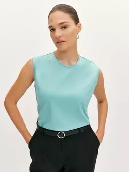Базовый топ бирюзового оттенка M(46)