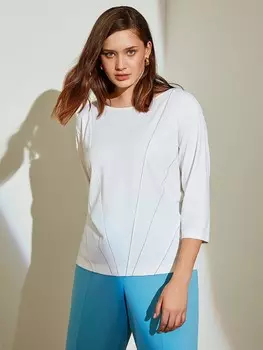 Блуза белая трикотажная M(46)