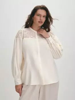 Блуза из хлопка с кокеткой XL(50)