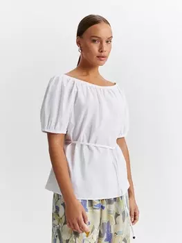 Блуза из хлопка с объемными рукавами M(46)