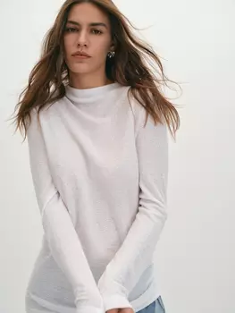 Блуза из модала с эффектом вязаного трикотажа M(46)