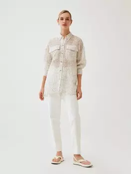 Блуза из шифона светлая S(44)