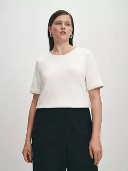 Трикотажная блуза из вискозы с подвязами M(46)