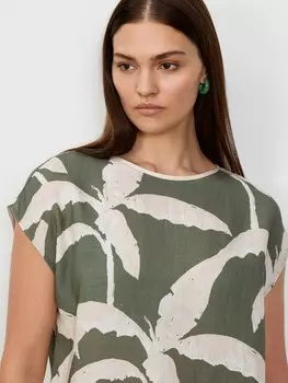 Блуза из вискозы с принтом L(48)