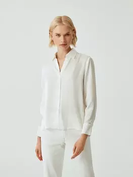 Блуза на пуговицах классическая S(44)