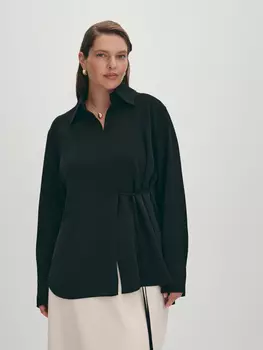 Блуза на запах с длинным рукавом L(48)