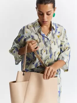 Блуза с абстрактным принтом M(46)