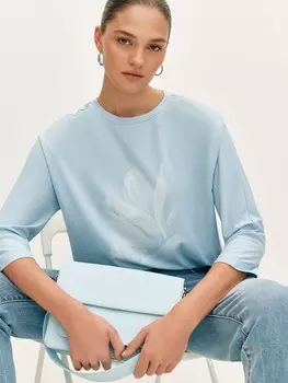 Блуза с акварельным принтом M(46)