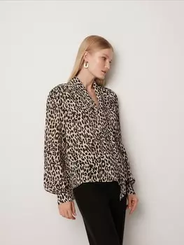 Блуза с анималистичным принтом S(44)