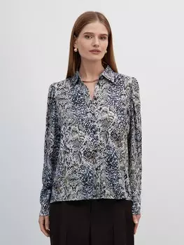 Блуза с анималистичным принтом XS(42)