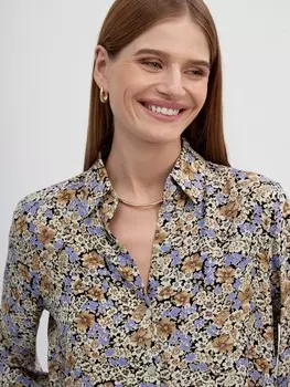 Блуза с цветочным принтом XL(50)