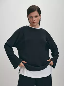 Блуза с длинными рукавами-кимоно M(46)