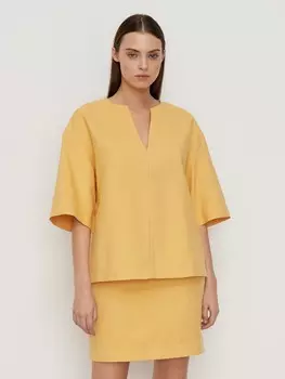 Блуза с фигурным вырезом XS(42)